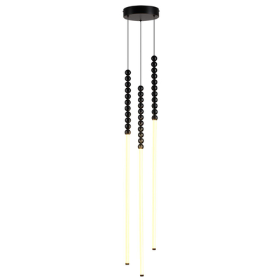 7149/33L HIGHTECH ODL26 221 светильник черный/акрилл/металл IP20 LED 32W 2200Лм 3500K 300° 220V MONELLA