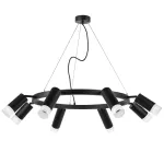 LR0188743741 Люстра RULLO 8х50W GU10 ЧЕРНЫЙ (571018+214437-4+214487-4+202431-8)