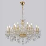 Люстра Crystal Lux MONICA SP10+5 GOLD 2502/315