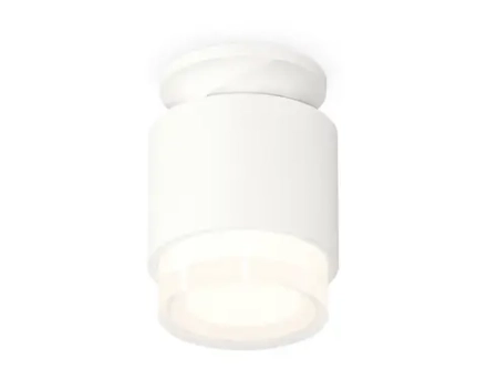 Комплект накладного светильника с акрилом XS7510045 SWH/FR/CL белый песок/белый матовый/прозрачный MR16 GU5.3 (N7925, C7510, N7160)