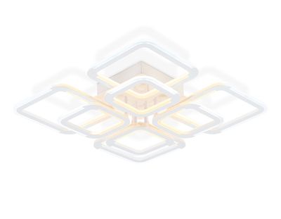 Светильник светодиодный потолочный FA8950/4+4 WH белый 101W 3000-6000K 540*540*120 (ПДУ ИК)