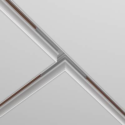 Коннектор Т-образный Exility встраиваемый под ГКЛ 9,5мм, белый, TRA034CT-42W. TM Maytoni