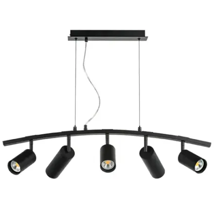 LR735373872 Люстра RULLO 5х50W GU10 ЧЕРНЫЙ (571735+214437-3+214487-2)