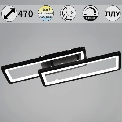03629-0.3-02A BK светильник потолочный Reluce, LED