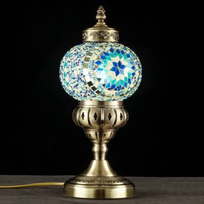 CL419816 Каир Мозаика Синяя Св-к Настольный