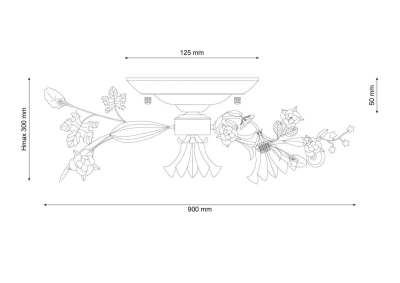 Люстра Lucia Tucci Fiori di rose 109.8.1