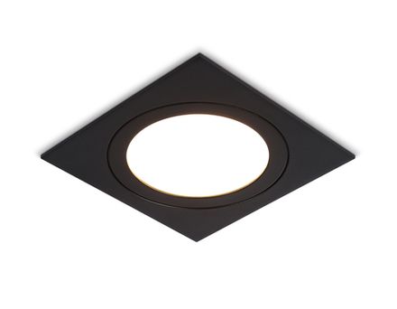 Светильник встраиваемый TN6609 BK черный IP44 GX53 max 15W 110*110*23