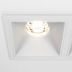 Встраиваемый светильник Alfa LED 3000K 2x10Вт 36°, DL043-02-10W3K-SQ-W. TM Maytoni