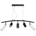 LR7358623730 Люстра RULLO 5х50W GU10 ЧЕРНЫЙ/БЕЛЫЙ (571735+214437-3+214486-2+202430-5)