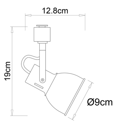 Трековый светильник Arte Lamp JOVI A1677PL-1GO, 1хE14