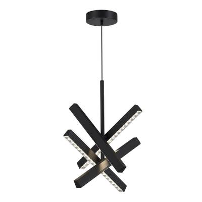 SL1018.413.04 Светильник подвесной ST-Luce черный/прозрачный LED 4*43W 4000K