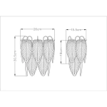 Настенный светильник Arte Lamp EVIE A4052AP-2SG, 2хE14