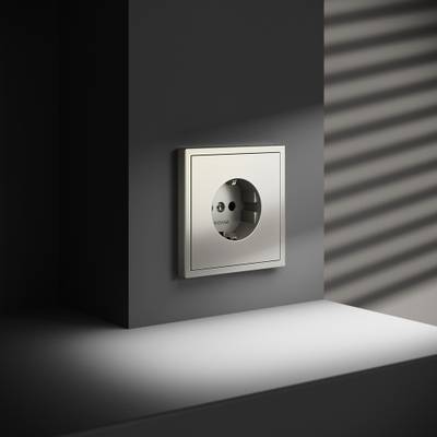 VLS040104 Розетка встраиваемая VOLTUM S70 с заземлением 16А, (шелк) (ТМ Maytoni)