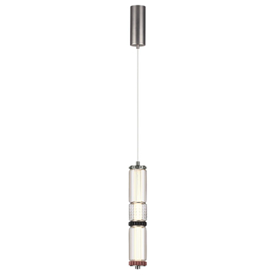 5456/12L L-VISION ODL_EX26 045 темный сатин.никель/терракот/черный Подвес LED 12W 4000K COLLIER