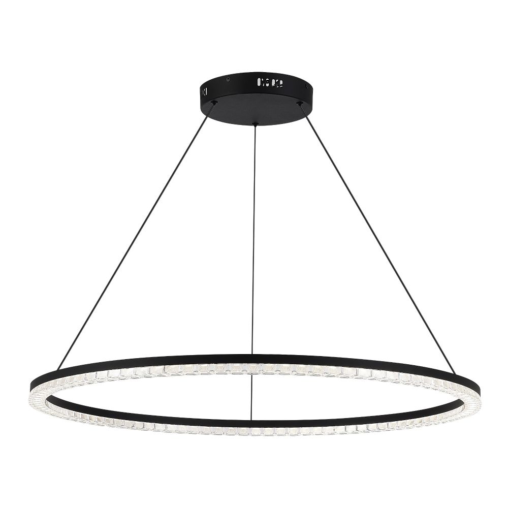 SL1018.413.01 Светильник подвесной ST-Luce черный/прозрачный LED 1*54W 4000K