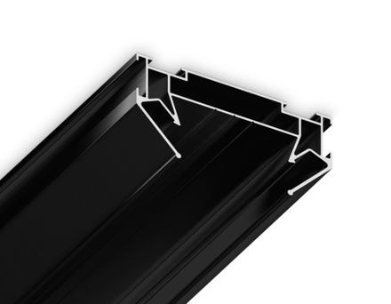 Корпус в натяжной потолок для накладного шинопровода Standard 220V GL7131 BK черный 2000*62*30