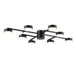 8186/8C COMFI LN26 247 черный, металл Люстра потолочная LED GX53 8*7W 220V DABRA
