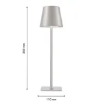 Настольная лампа Pyari 4617-1T, LED*3.5W, 265LM, 4000K, touch dimmer. ТМ F-Promo