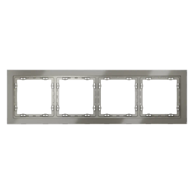 VLS110404 Рамка стеклянная VOLTUM S70 на 4 поста, (шелк, стекло). (ТМ Maytoni)
