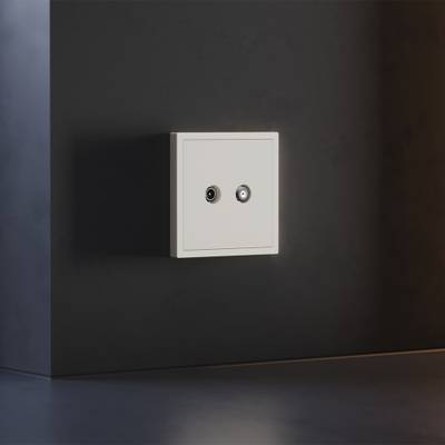 VLS001613 Накладка для розетки телевизионной оконечной TV+SAT, S70 (хлопок). (ТМ Maytoni)