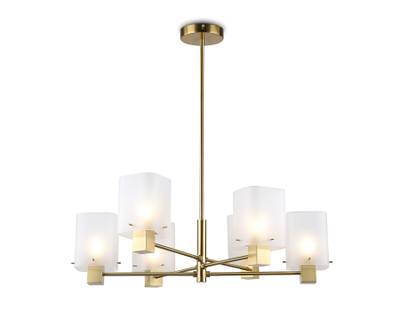 Светильник подвесной LH57031/6 BS/SM латунь/дымчатый E14/6 max 40W D690*690