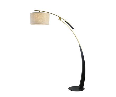 07054-F,19-20 Торшер Нестор черный/бронза L125 h178 E27 1*40W комплект состоит из 2х коробок