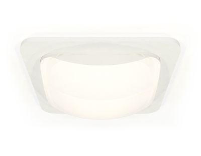 Комплект встраиваемого светильника с акрилом XC7901014 SWH/FR белый песок/белый матовый MR16 GU5.3 (C7901, N7756)