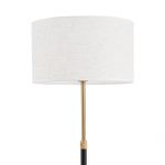 8358/1F CLASSI медь/черный/белый, металл/текстиль Торшер E27 60W 220V IRISA