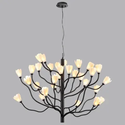 5090/30 MODERN ODL25 553 черный матовый/белый/фарфор Люстра G4 LED 30*5W GARDI