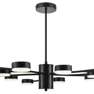 8117/15 COMFI LN26 235 черный, металл Люстра LED GX53 15*7W 220V TORINA