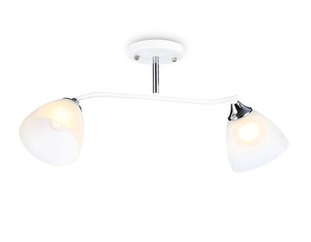 Светильник подвесной TR303001/2 WH/CH/FR белый/хром/белый матовый E27/2 max 40W 560*140*240