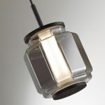 5408/5L HIGHTECH ODL_EX24 35 черный/дымчатый/металл/стекло/акрил Подвесной светильник LED 5W 3000K 304Лм JAM