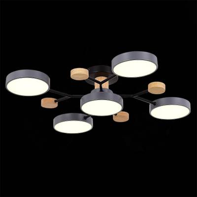 SLE6006-702-05 Светильник потолочный Серый/Серый LED 5*12W 3000K/4500K/6000K