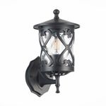 SL085.401.01 Светильник уличный настенный ST-Luce Черный/Черный, Прозрачный E27 1*60W