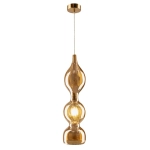 Светильник подвесной Crystal Lux IRIS SP1 B AMBER 2073/201