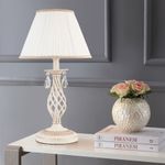 Настольная лампа в классическом стиле 10054/1 белый с золотом