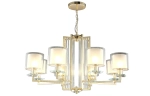 Люстра Crystal Lux NICOLAS SP-PL8 GOLD/WHITE 3401/308