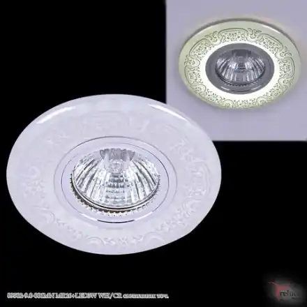 09502-9.0-001MN MR16+LED3W WH/CR светильник точечный Reluce, GU5.3х1