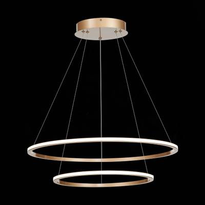 ST604.243.56 Светильник подвесной ST-Luce Золотистый/Белый LED 1*56W 4000K