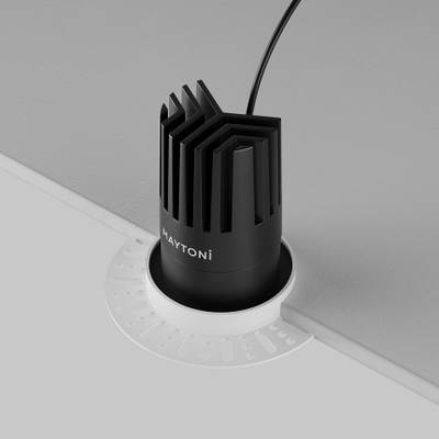 Встраиваемый светильник Dip 2700K 15Вт 50° 2,5 см, DL121-15W-2.7K-TRS-B. TM Maytoni