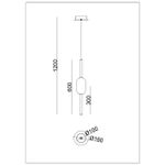 Подвесной светильник Arte lamp RIGLA A6837SP-12SM, 1хLED