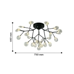 Потолочный светильник Skein 2480-9U, 27*G4LED*3W, 4423LM, 3000K. ТМ F-Promo