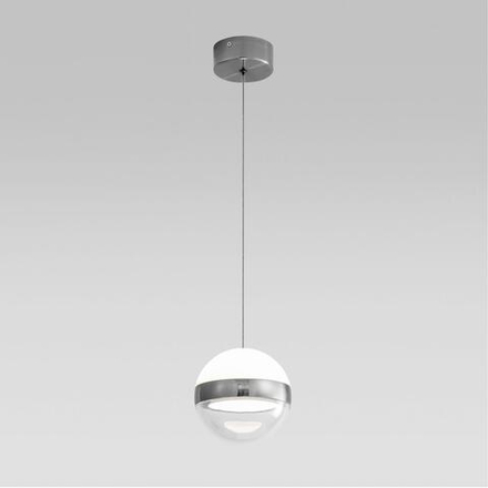 5037/9L L-VISION ODL24 511 никель/прозрачн/молочный/металл/акрил Подвес LED 9W 4000K 480лм RONI