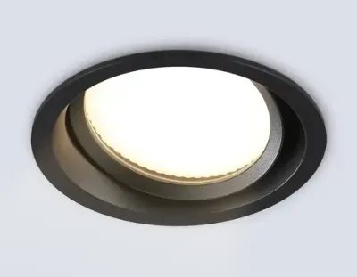 Светильник встраиваемый TN6653 BK черный IP44 GX53 D110*48