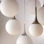 813093 Люстра GLOBO 9х40W E14 шампань/белый