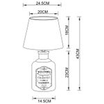 Декоративная настольная лампа Arte Lamp ISOLA A4272LT-1GY, 1хE27