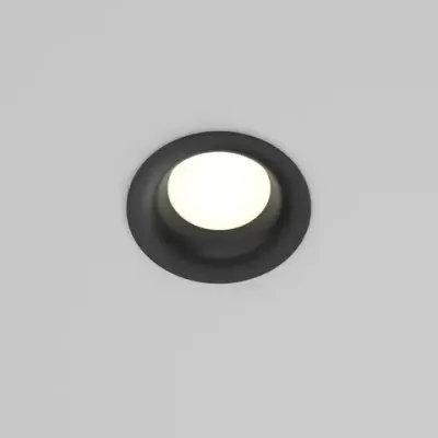Встраиваемый светильник Изящность / Slim 1*GX53 12 Вт IP44, DL027-GX53-B. TM Maytoni