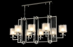 Люстра Crystal Lux NICOLAS SP8 L1000 NICKEL/WHITE 3400/308L