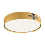 7721/65L AVRA LED SN 36 Светильник металл/пластик/белый/черный/дерево LED 65Вт 3000-6000K D450 IP20 пульт ДУ CORAGGIO