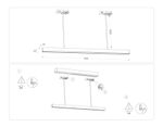 Светильник светодиодный трековый GL6782 WH белый LED 24W 3000K 600*22*1025